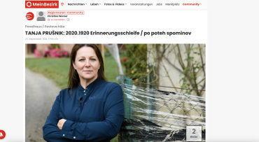 TANJA PRUŠNIK: 2020.1920 Erinnerungsschleife / po poteh spominov