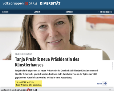 Tanja Prušnik neue Präsidentin des Künstlerhauses